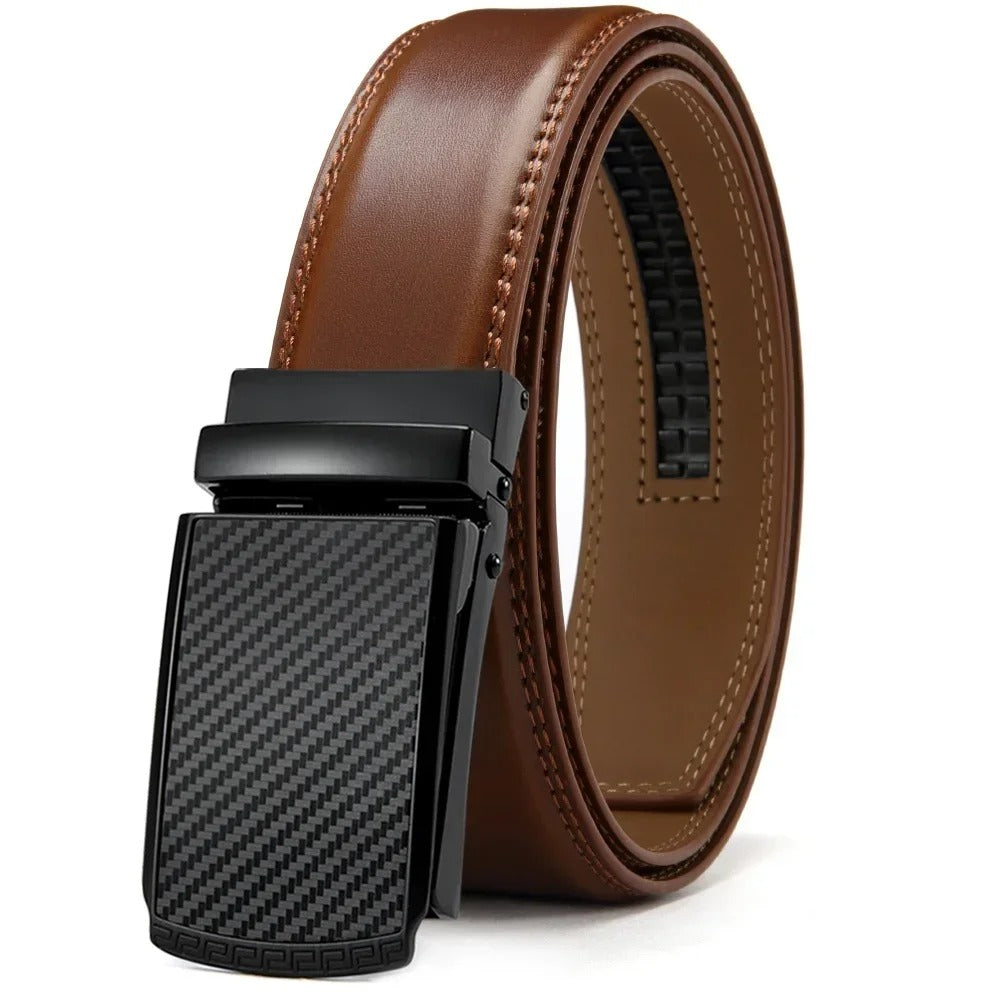 Herren Leder Luxus Gürtel (Ratsche Gürtel)