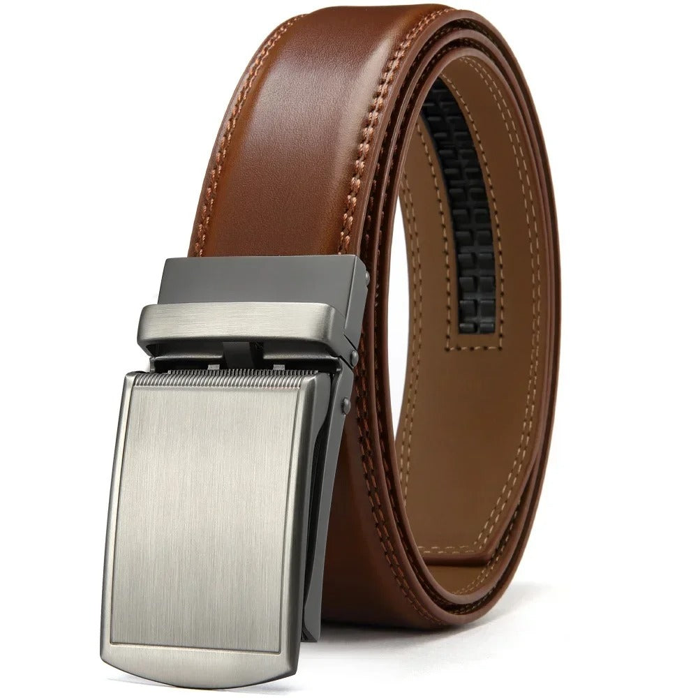 Herren Leder Luxus Gürtel (Ratsche Gürtel)