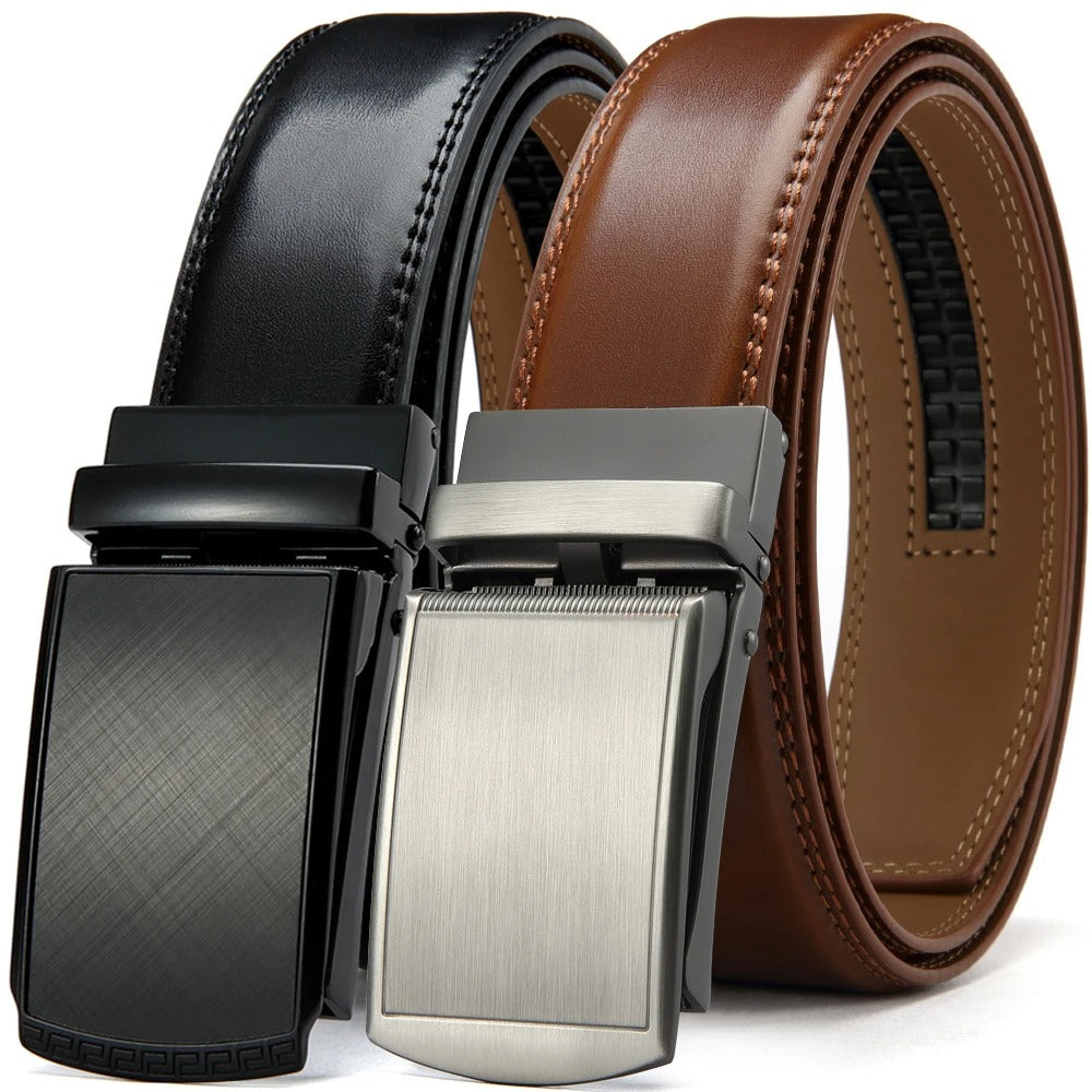 Herren Leder Luxus Gürtel (Ratsche Gürtel)