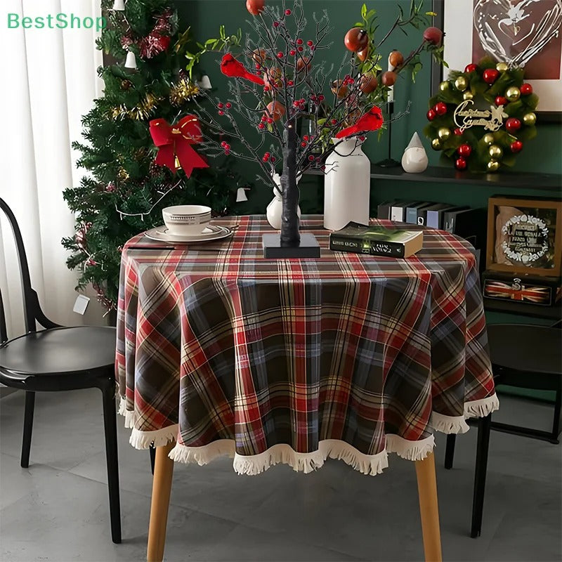Vintage leuchtender Baum mit Kardinalen, Bäume mit Kardinalen, kleine rote Vogelbäume Licht, Weihnachtsbaum mit Beeren