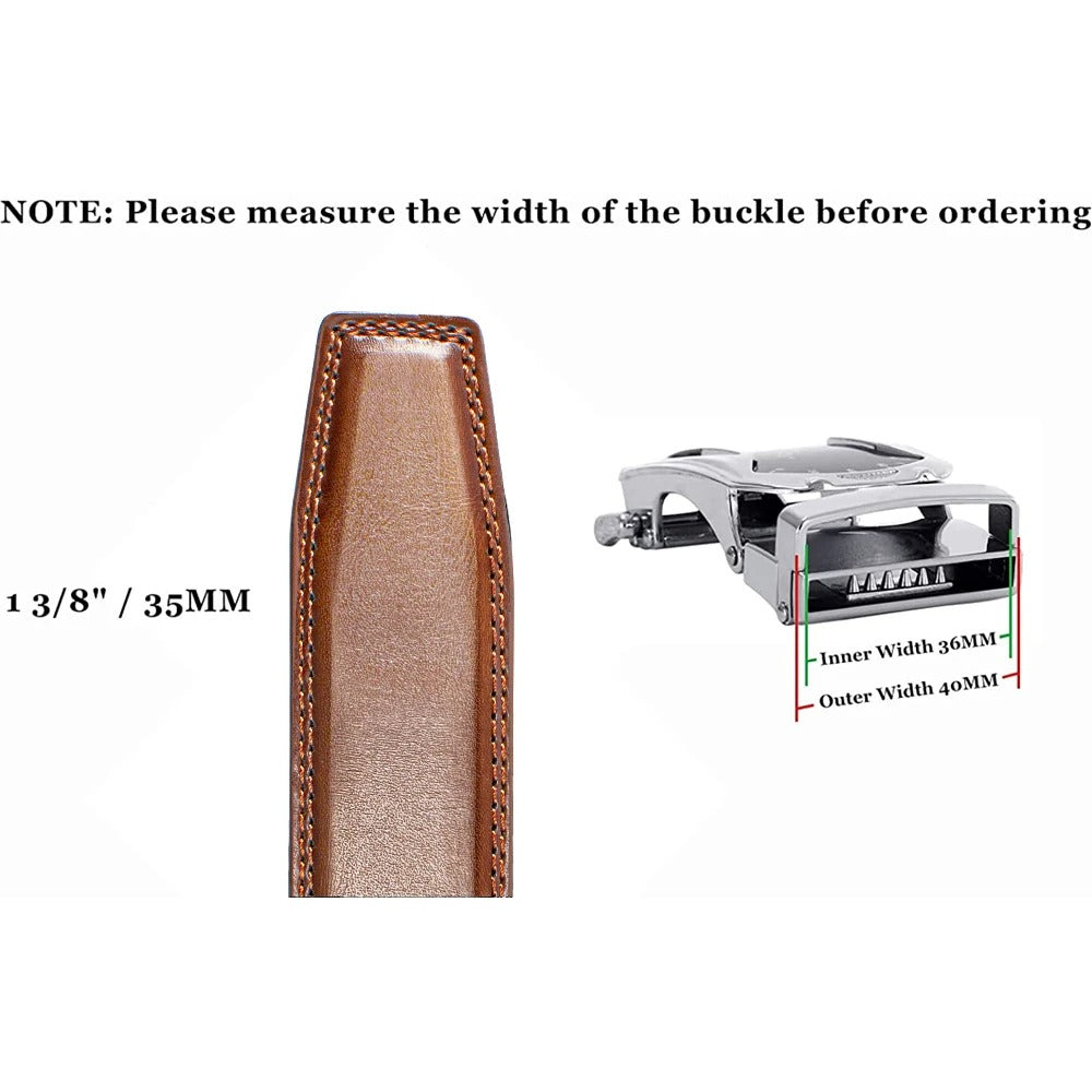 Herren Leder Luxus Gürtel (Ratsche Gürtel)