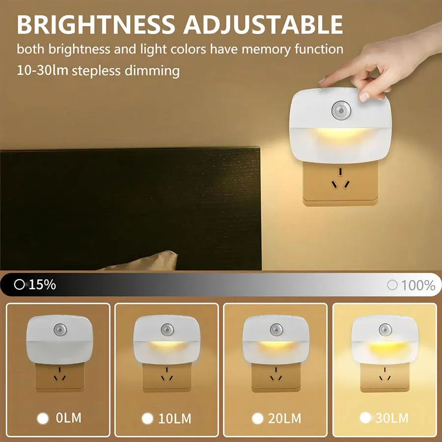 LED-Nachtlicht Bewegungsmelder (EU/US-Stecker)