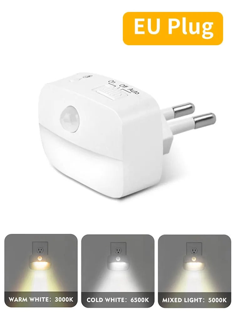 LED-Nachtlicht Bewegungsmelder (EU/US-Stecker)