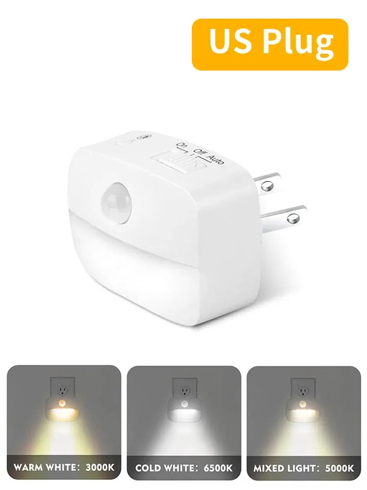LED-Nachtlicht Bewegungsmelder (EU/US-Stecker)