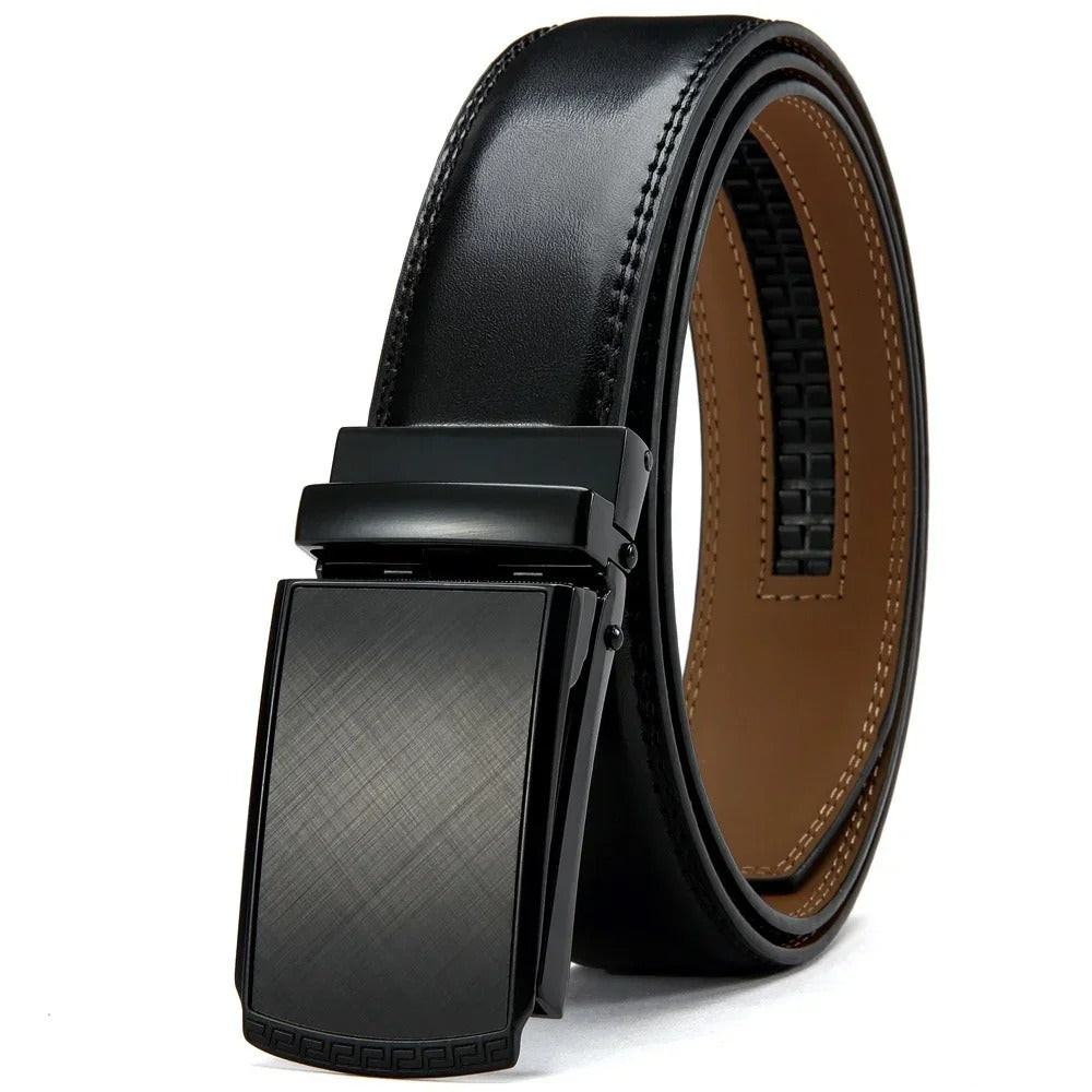Herren Leder Luxus Gürtel (Ratsche Gürtel)
