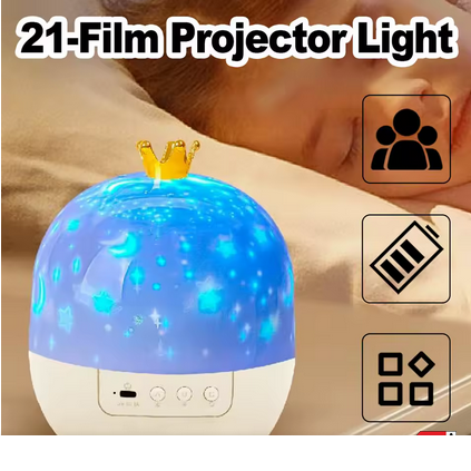 Crown Galaxy Projektor 21 in 1 Licht Lampe (Kinder)