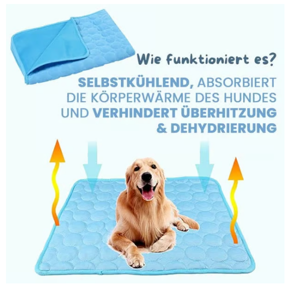 Kühlende Matte für Tiere