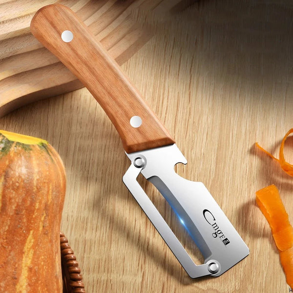 Robuster Schäler mit Holzgriff
