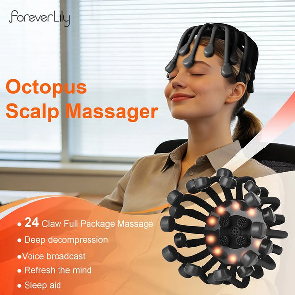 Octopus Kopf-Massagegerät (auch gegen MIGRÄNE)