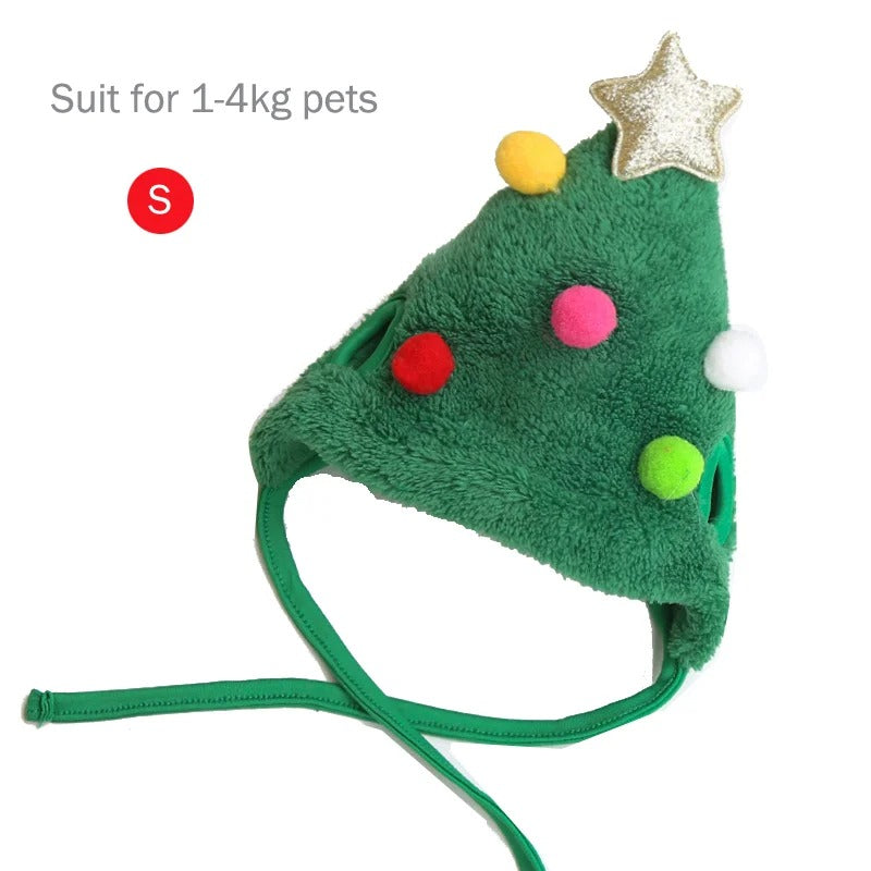 Lustiger Hund Weihnachtsmütze Haustiere