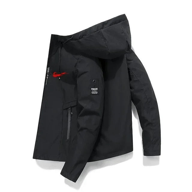 Kapuzen-Baseballjacke der Frühlings- und Herbstmarke