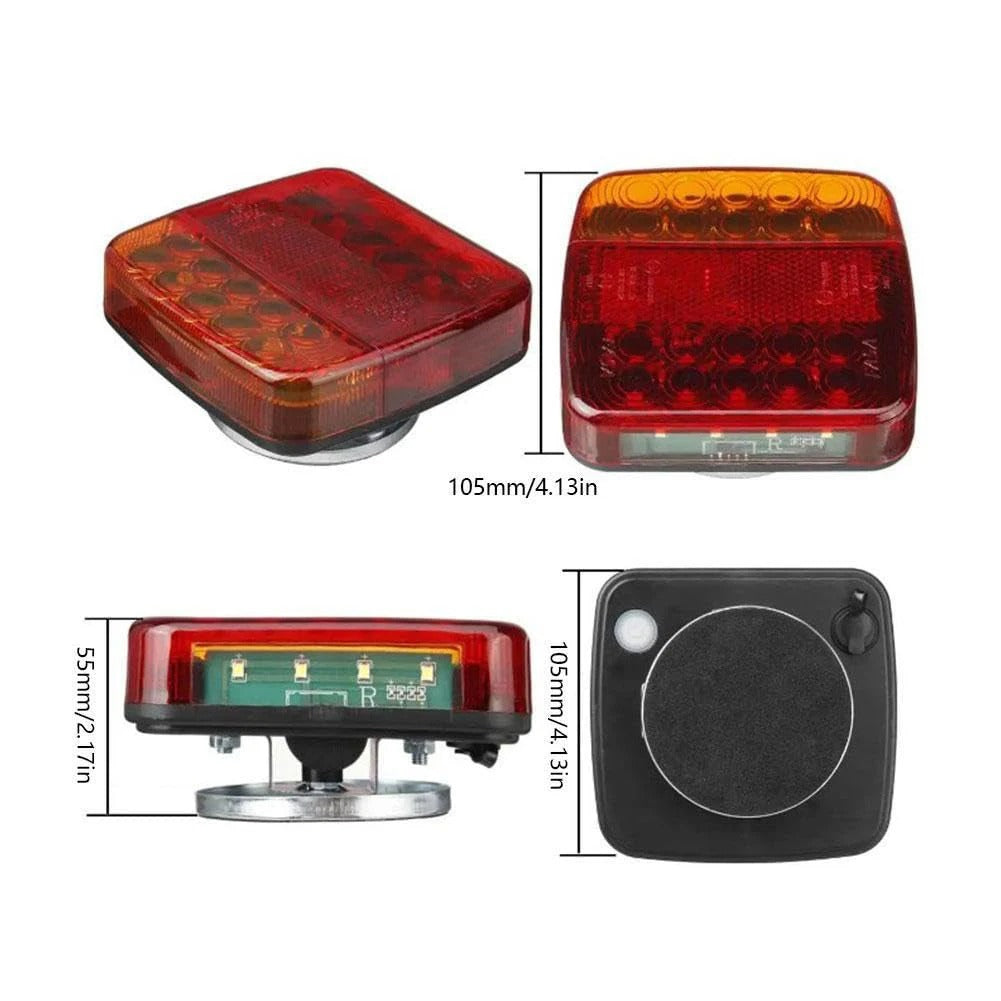Kabellose Anhängerleuchten, magnetische LED-Rücklichter