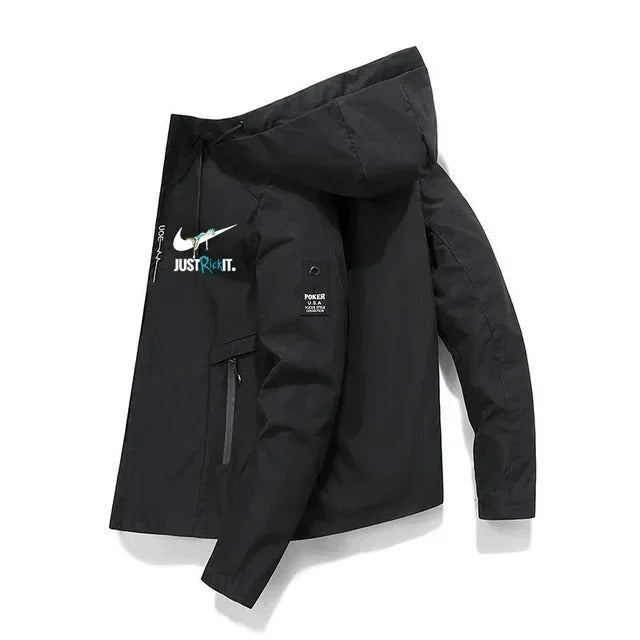 Kapuzen-Baseballjacke der Frühlings- und Herbstmarke