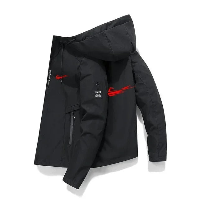 Kapuzen-Baseballjacke der Frühlings- und Herbstmarke