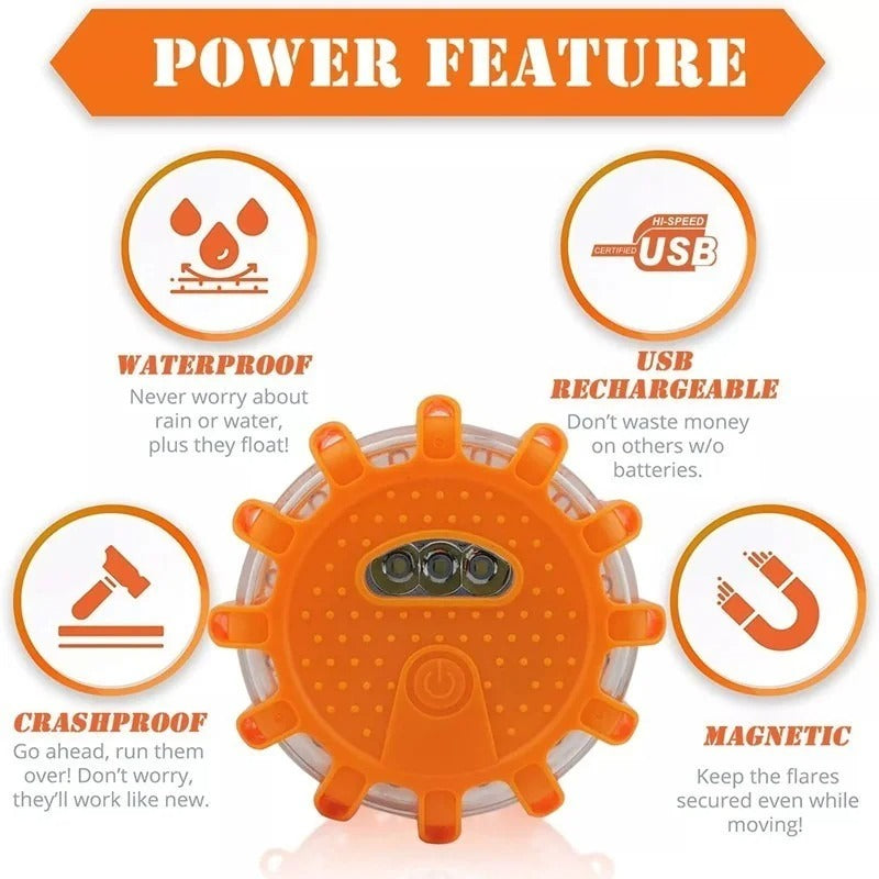 3er-Pack LED-Straßenfackeln