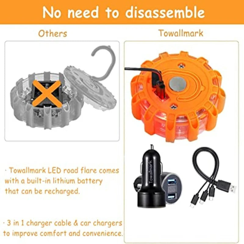 3er-Pack LED-Straßenfackeln