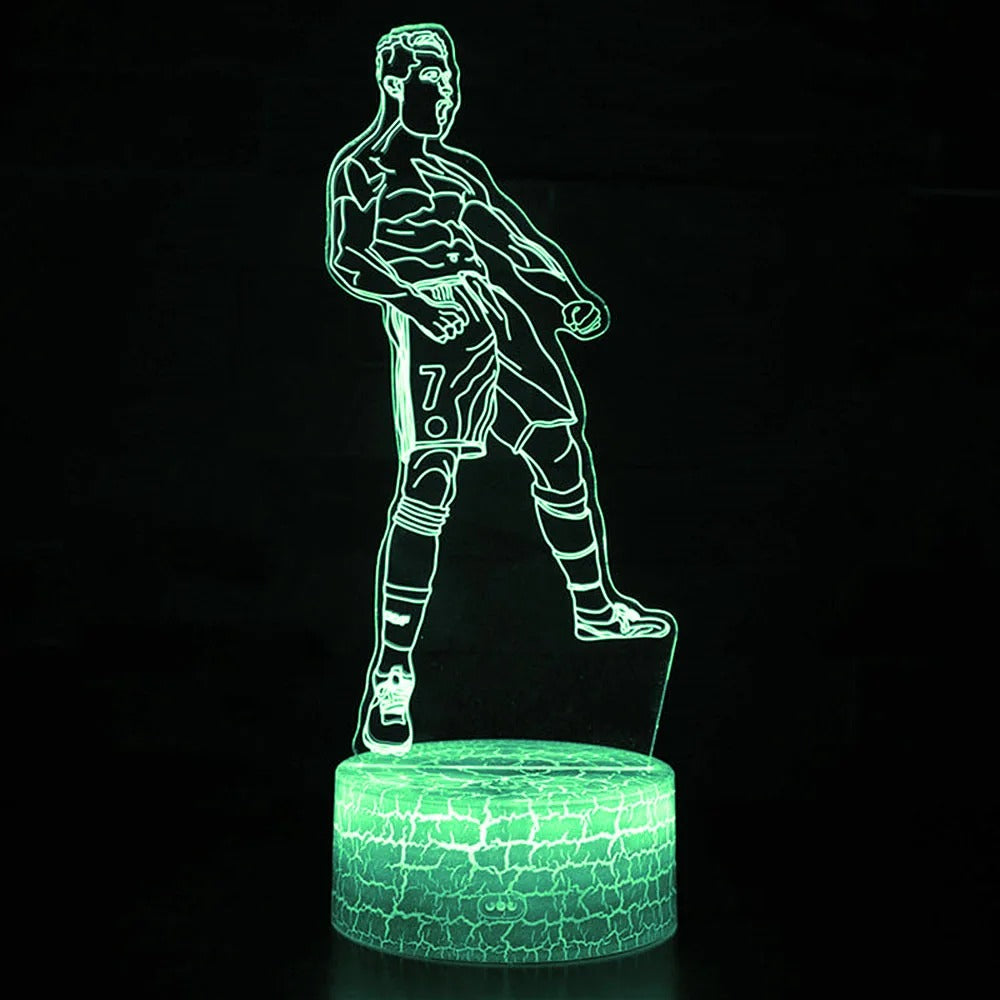 Magiclux Neuheit Beleuchtung 3D Illusion LED Lampe (Ronaldo)