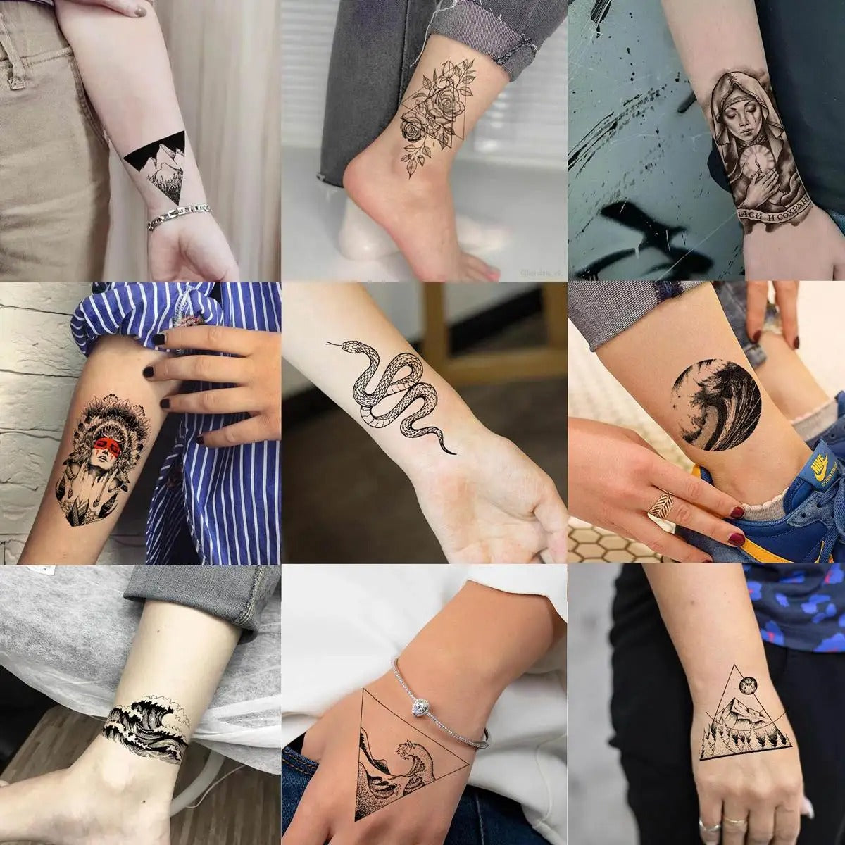 Temporärer Tattoo (52 Stück)