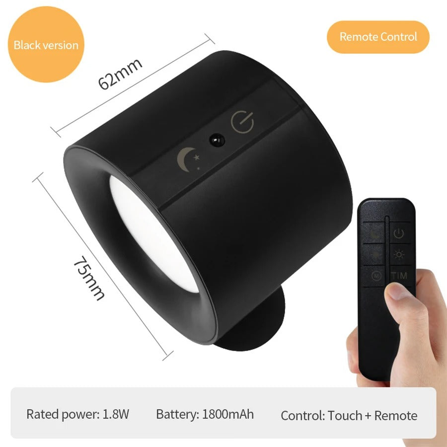 LED Wandleuchter Licht Touch Control Doppelkopf Wandleuchte 360 drehbar 3 Farben