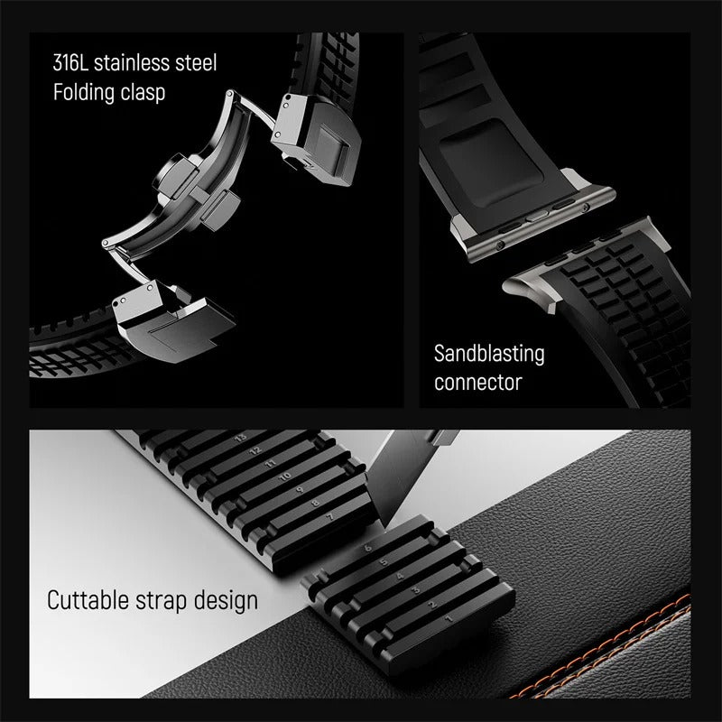 Silikonarmband für Apple Watch - Ultra, 2-10 SE 2-3