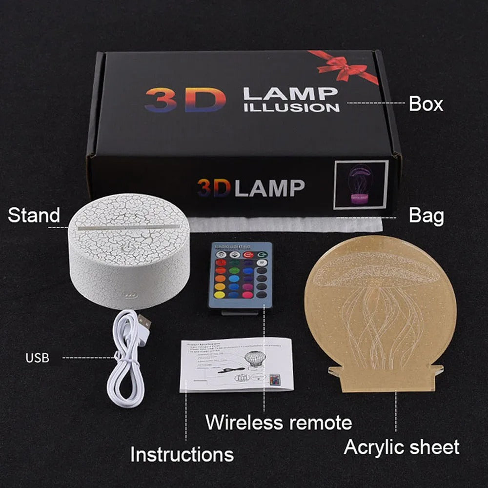 Magiclux Neuheit Beleuchtung 3D Illusion LED Lampe (Ronaldo)
