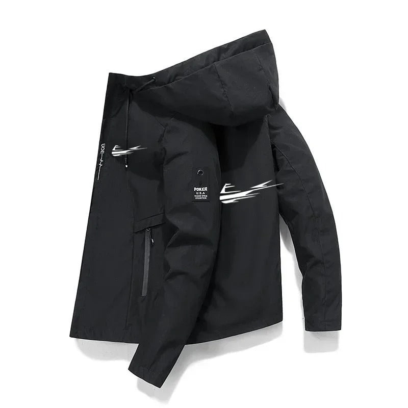 Kapuzen-Baseballjacke der Frühlings- und Herbstmarke