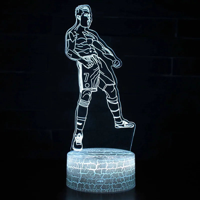 Magiclux Neuheit Beleuchtung 3D Illusion LED Lampe (Ronaldo)