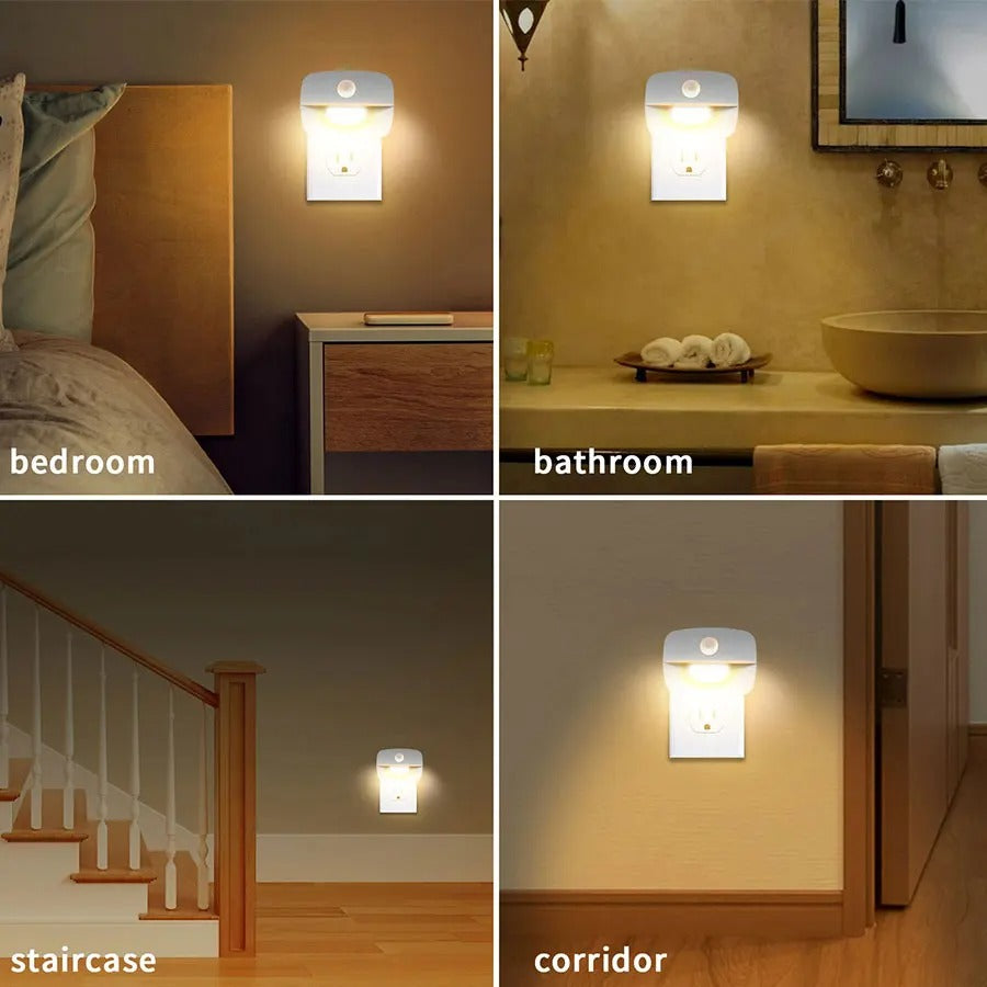 LED-Nachtlicht Bewegungsmelder (EU/US-Stecker)