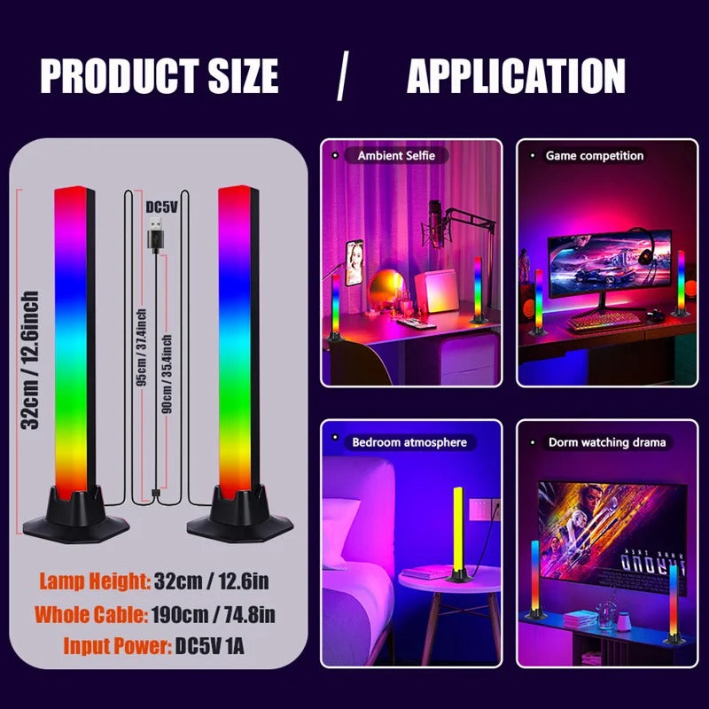 2er Pack RGB LED Leuchte